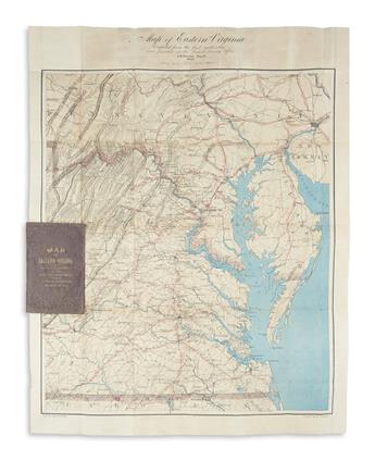 (CIVIL WAR.) U.S. Coast Survey; Nicholson, Walter L. (compiler.) Map of Eastern Virginia.
